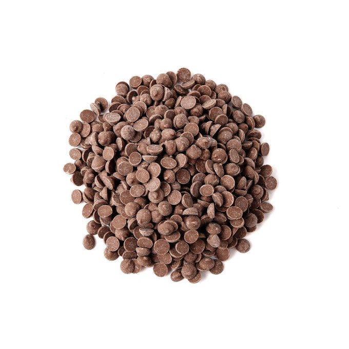 Gotas de chocolate meio amargo