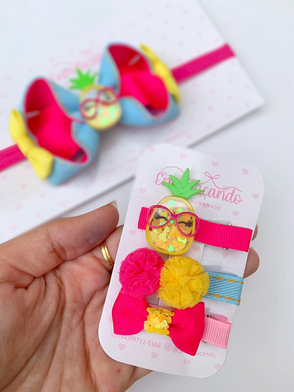 Cartela para hair clips ou duplinhas - 6x10  