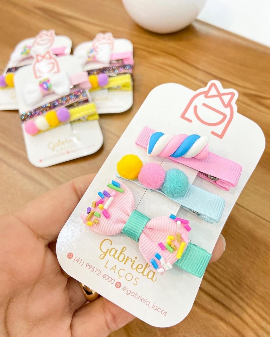 Cartela para hair clips ou duplinhas - 6x10 