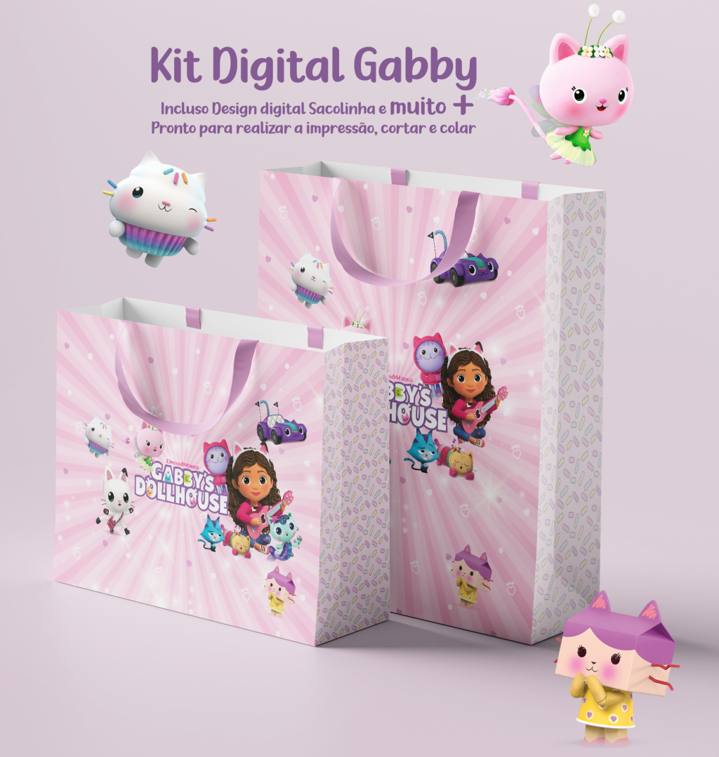 Kit digital A casa Mágica da Gabby