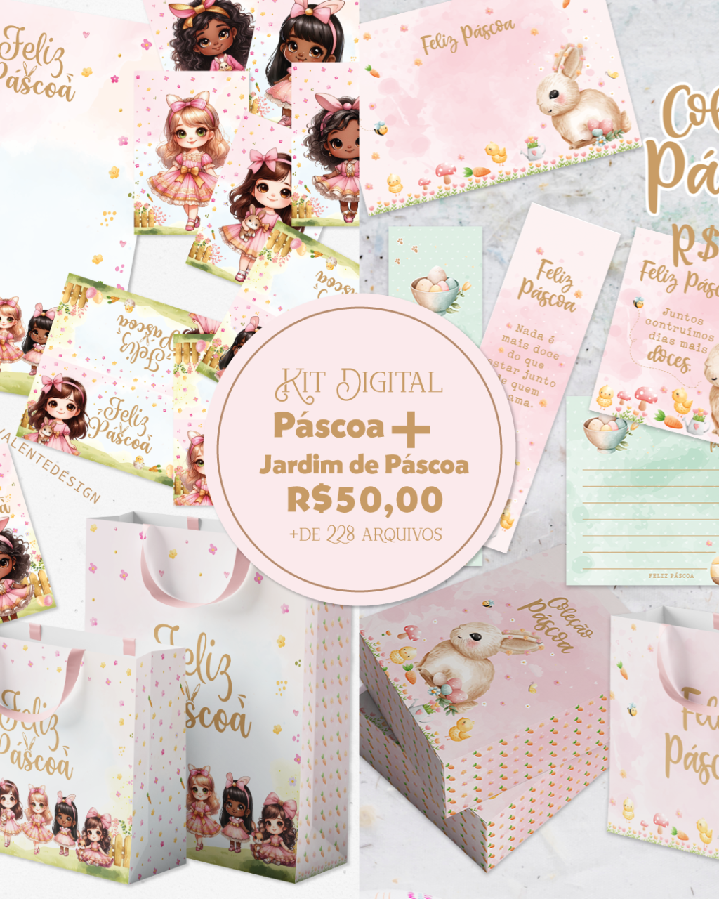 KIT DIGITAL PÁSCOA + JARDIM DE PÁSCOA