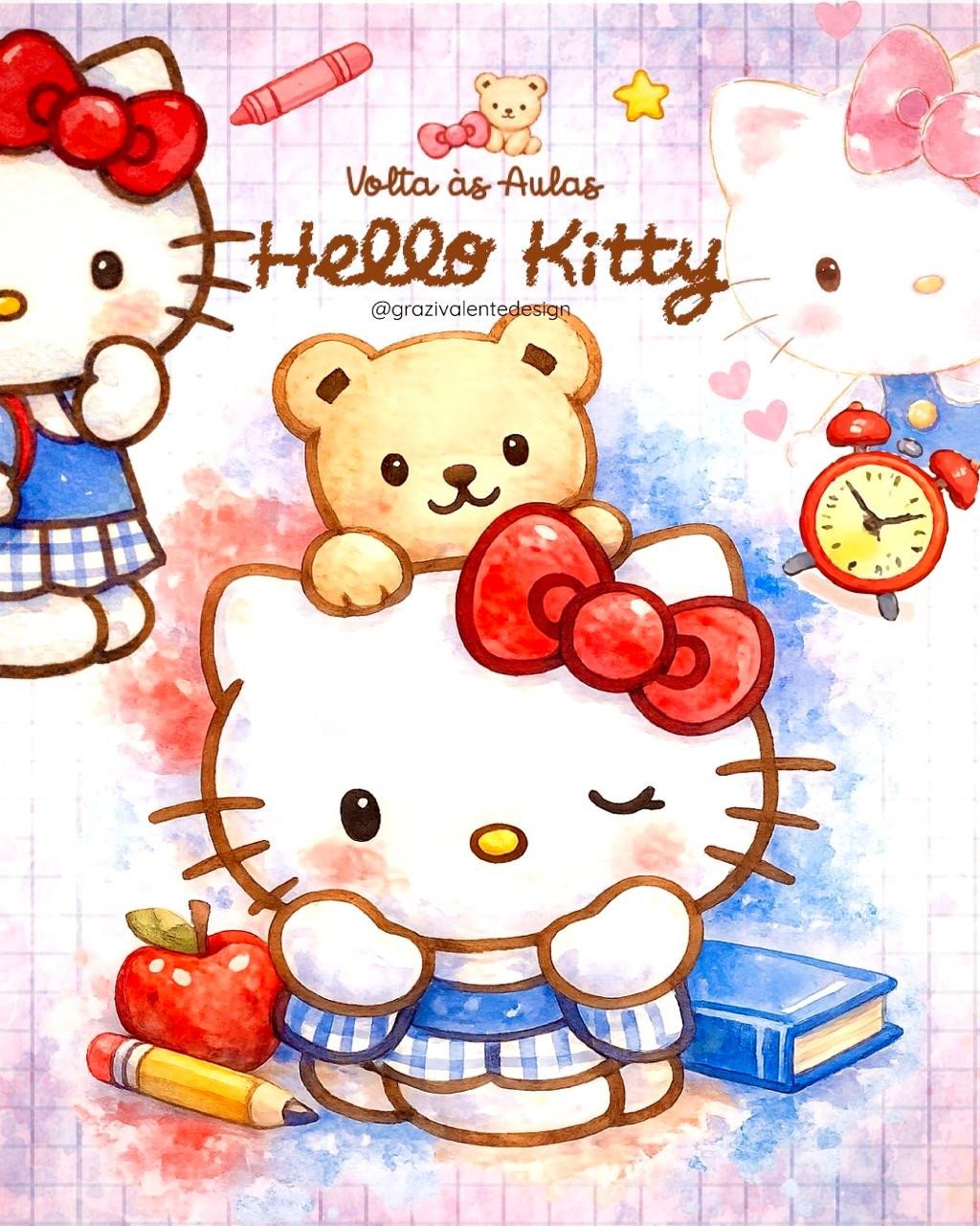Volta às aulas Hello Kitty
