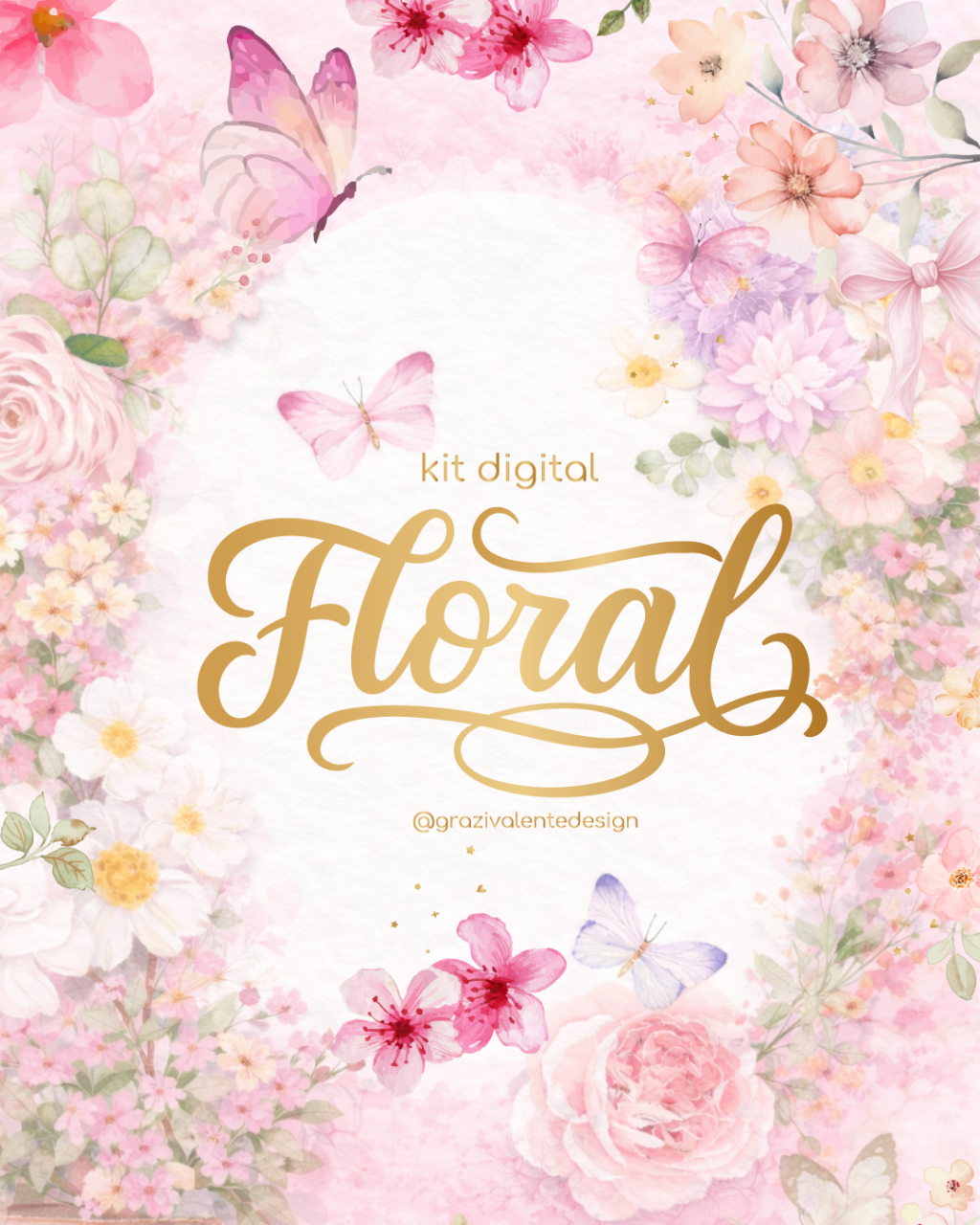 KIT DIGITAL FLORAL