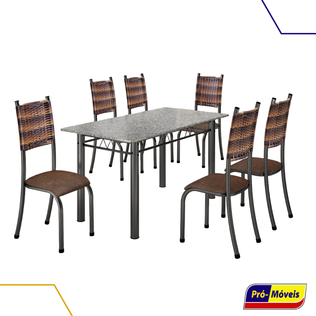 MESA + 6 CADEIRAS 596 