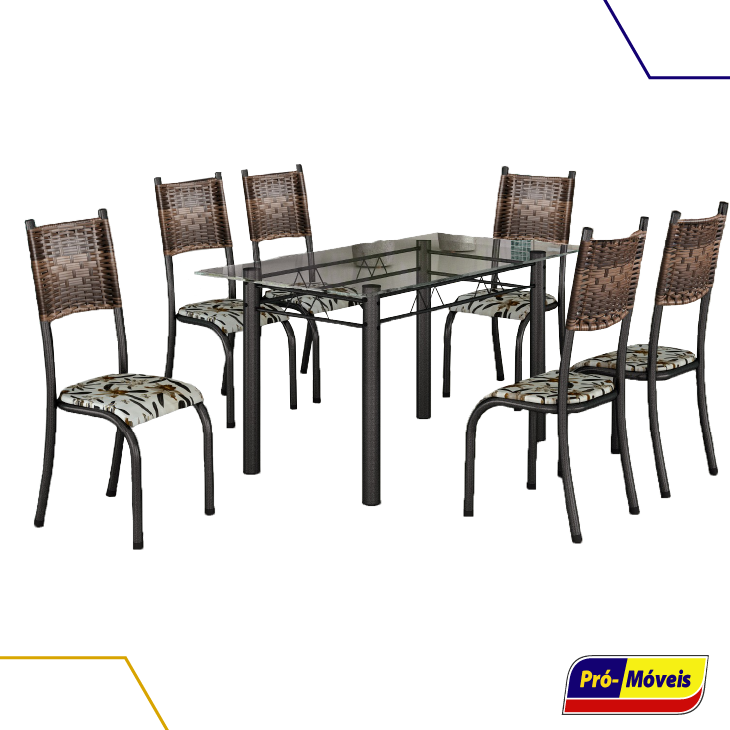 MESA + 6 CADEIRAS 650