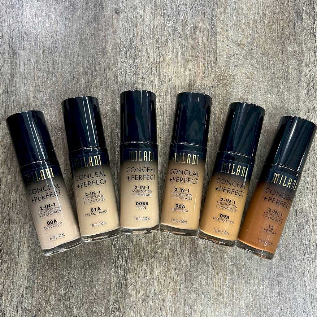 Base Milani 2 em 1: base + corretivo (importada) 