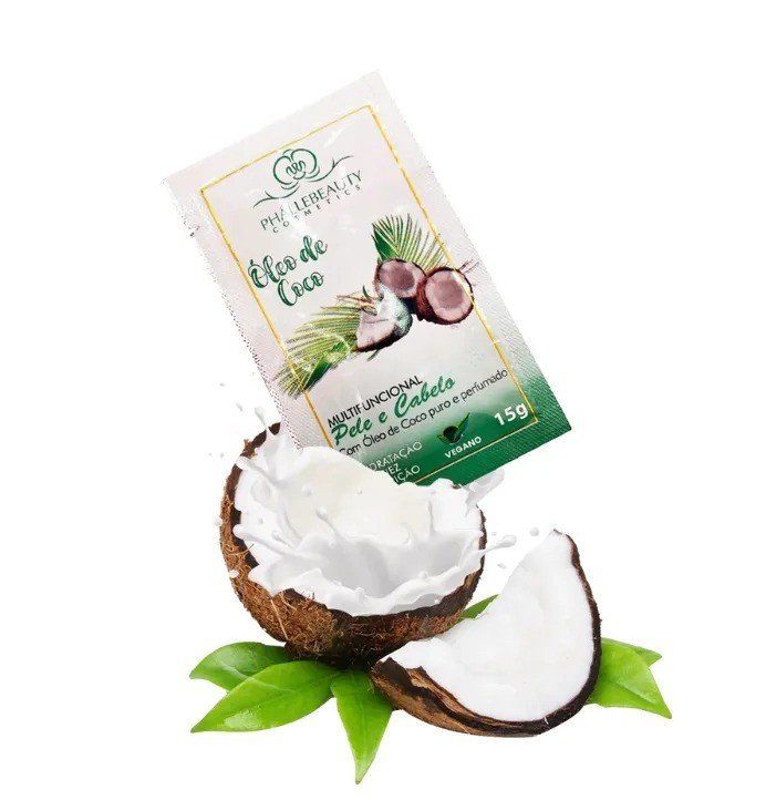 Sachê Óleo de Coco Multifuncional Pele e Cabelo - Phállebeauty