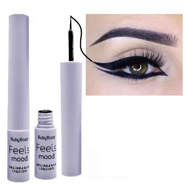  Delineador Líquido Preto - Feels Mood 