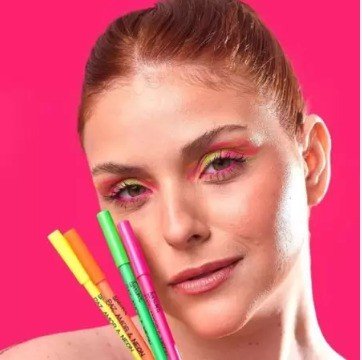 Lápis De Olho Colorido Neon - Luisance