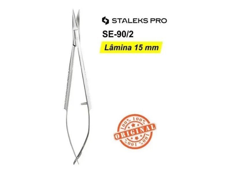 Tesoura Sobrancelhas 90/2 - Staleks PRO 