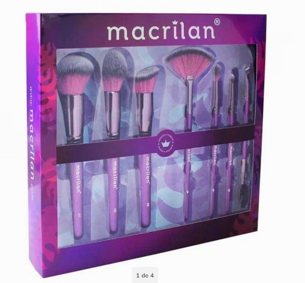 Kit De Pincéis Macrilan Violet C/7Un Ed005