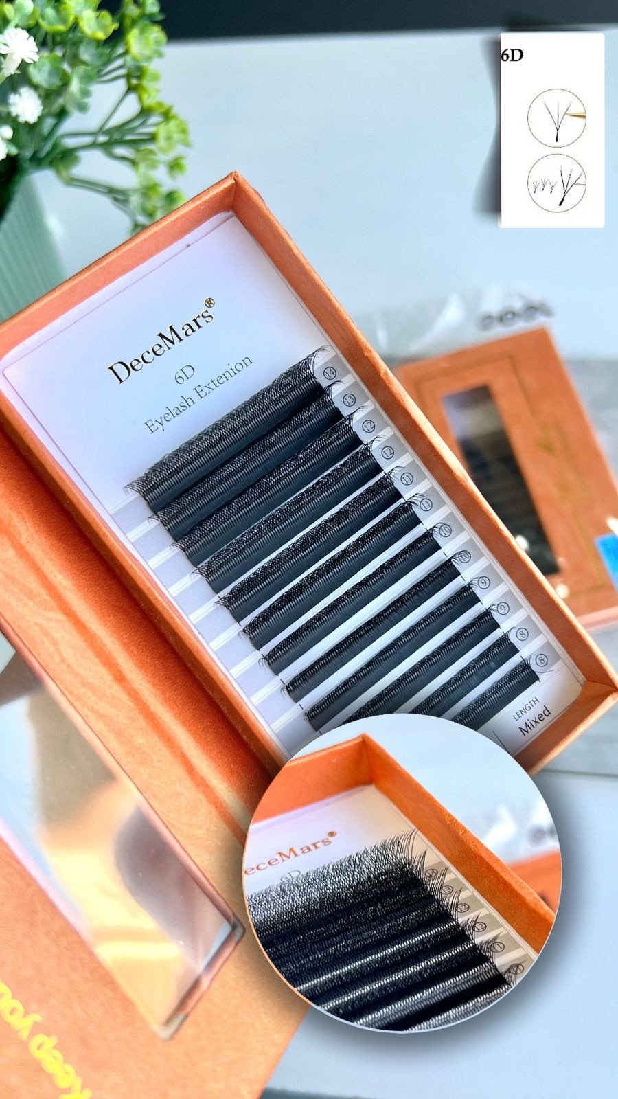 Cílios Y Fio a Fio 6D MIX 8 ao 12 - Decemars