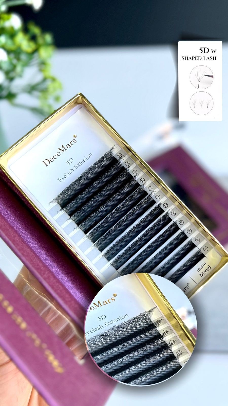 Cílios Y Fio a Fio 5D MIX - DeceMars