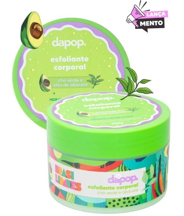 Esfoliante Corporal Perfumado Chá Verde e Abacate - Dapop 