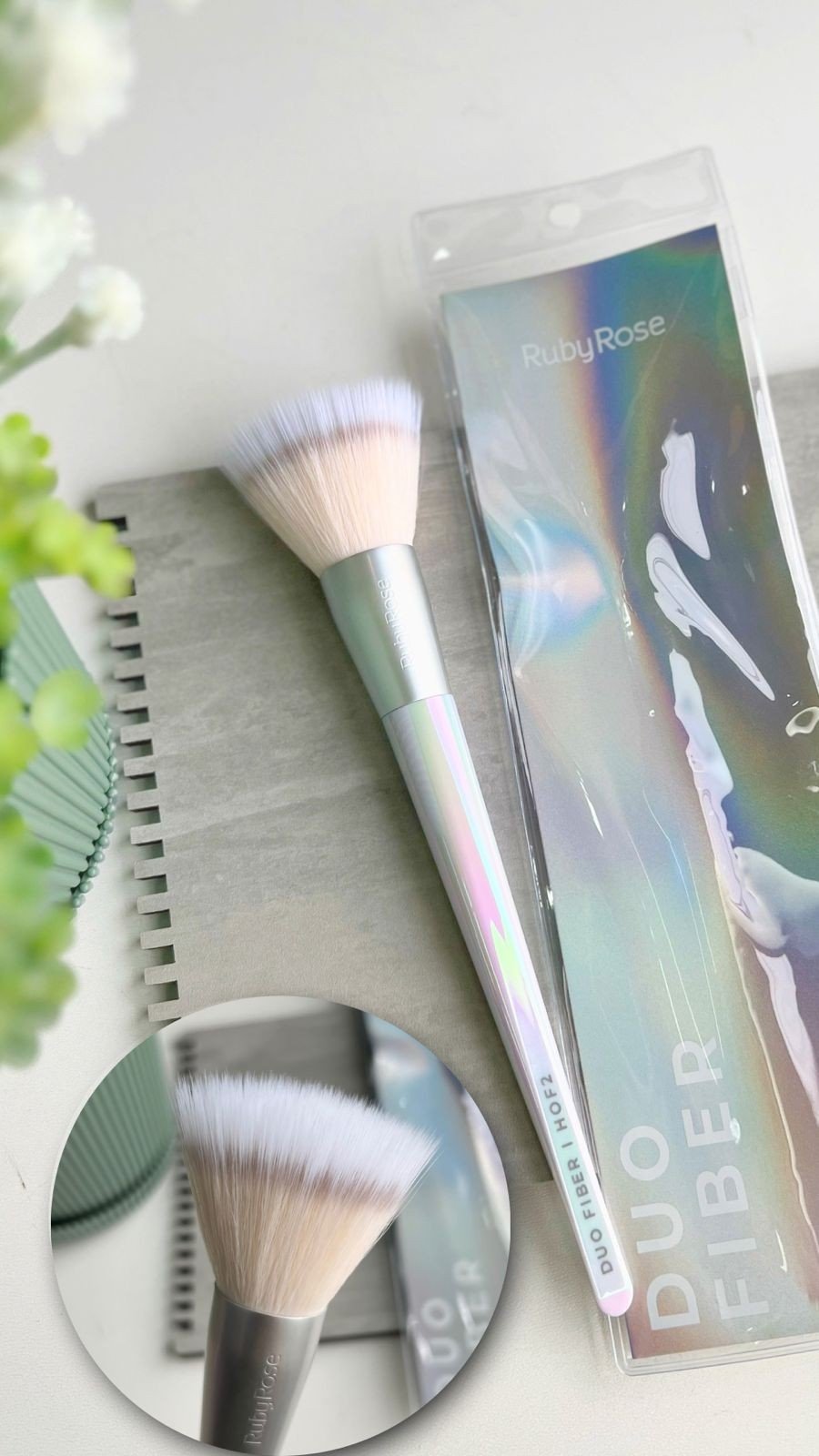 Pincel Duo Fiber F2 - Ruby Rose