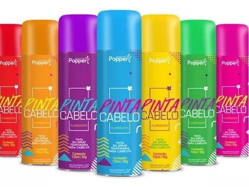 Pinta Cabelo Spray - Popper 