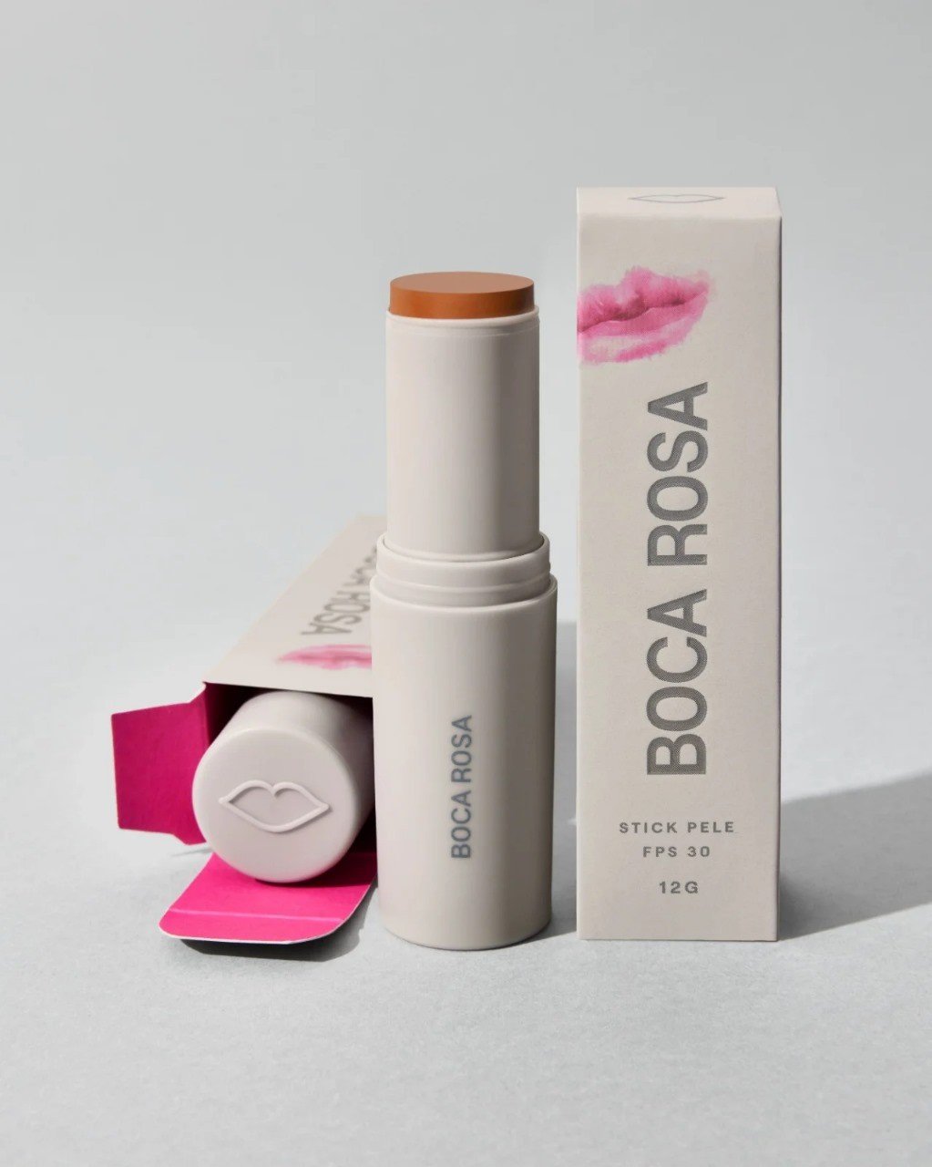 Stick Pele Multifuncional - Boca Rosa 