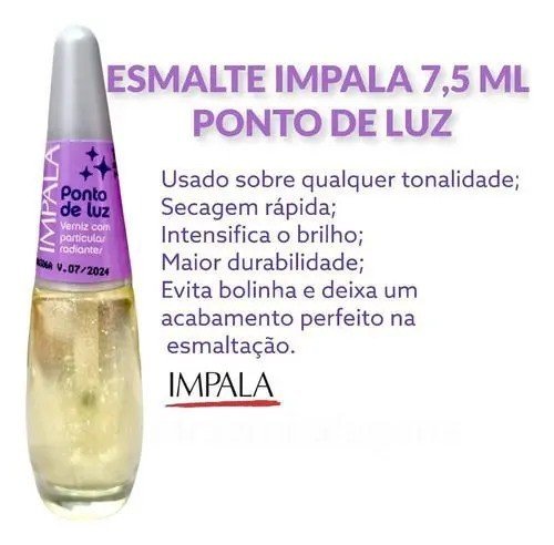 Esmalte Verniz Ponto de Luz - Impala