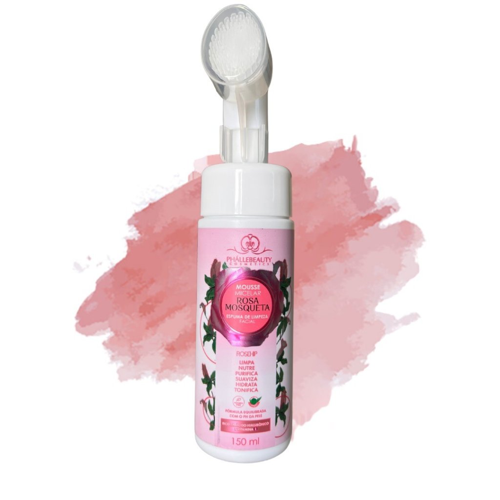 Sabonete Mousse Facial Rosa Mosqueta - Phallébeauty 