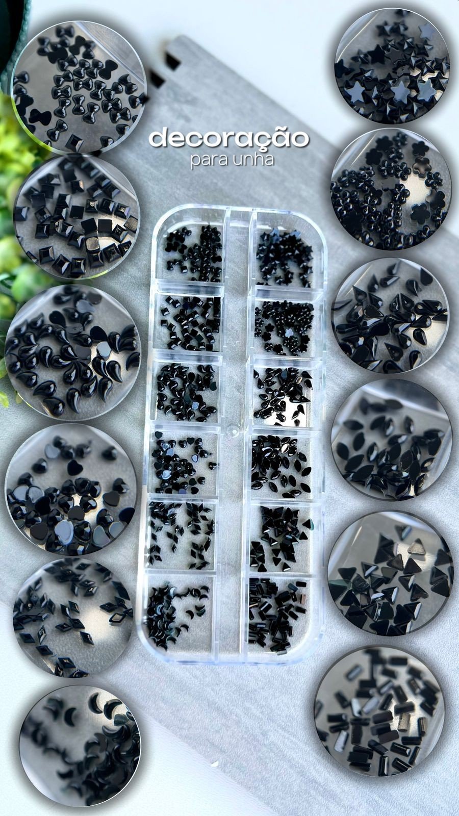 Decoração De Unhas Preta 