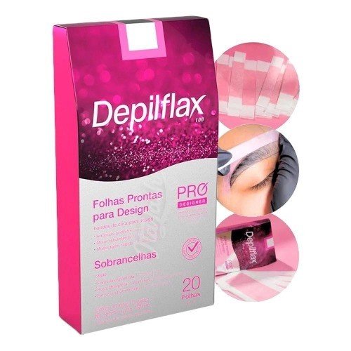 Folha Pronta Depilatória Facial Para Sobrancelhas - Depilflax