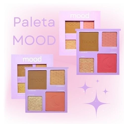 Paleta Blush, Contorno e Iluminador Feels Mood - Ruby Rose