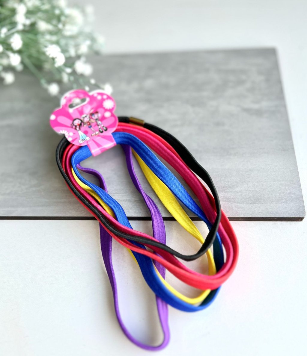 Faixa De Cabelo Fina Esportiva Colorida 