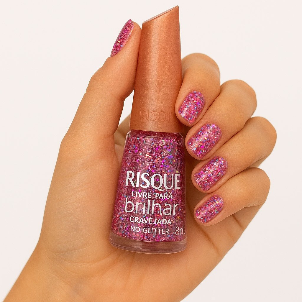 Esmalte Cravejada no Glitter - Risqué