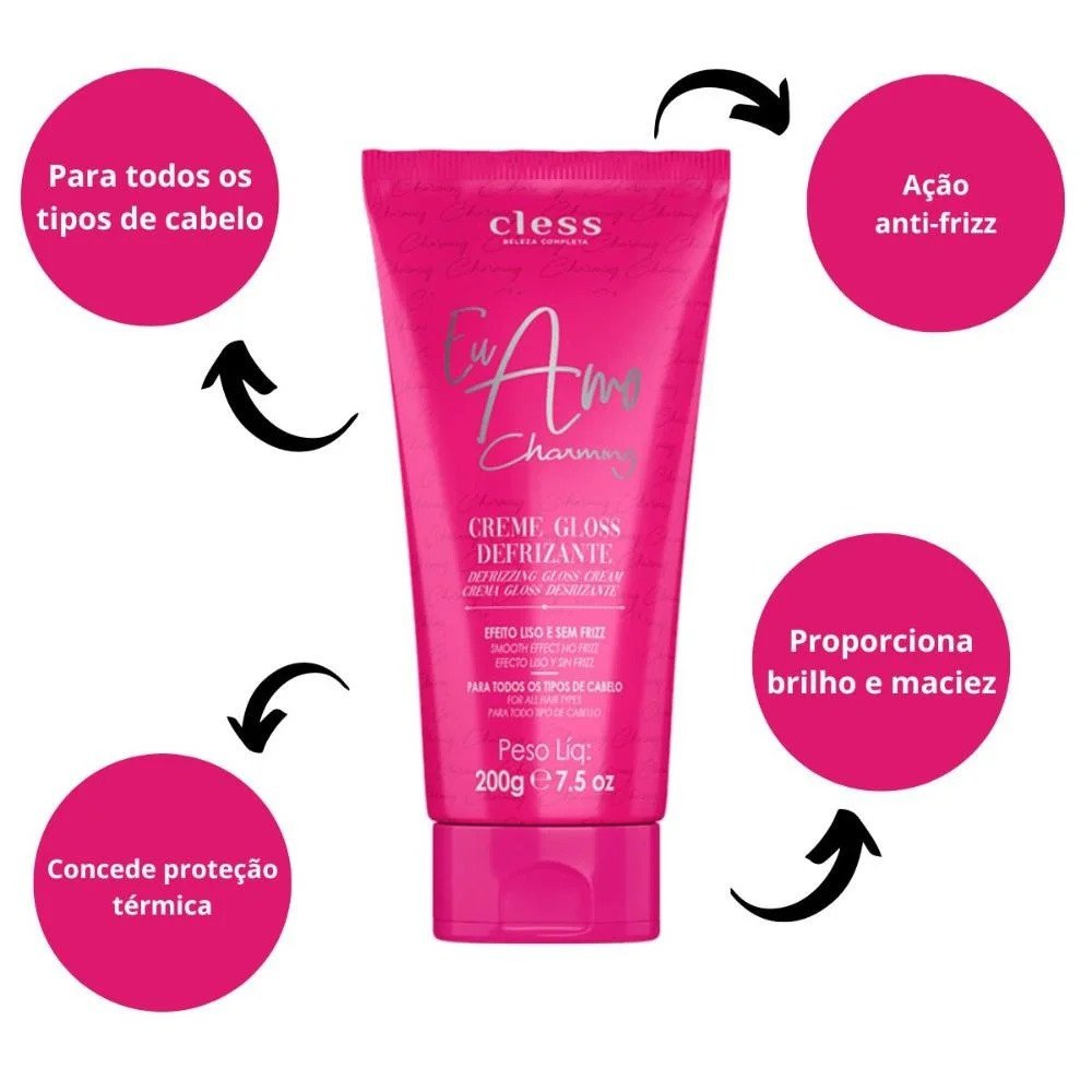 Creme Gloss Defrizante - Charming