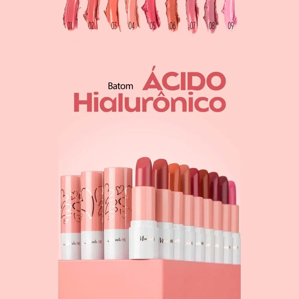 Batom Semi Matte Ácido Hialurônico - Marchetti