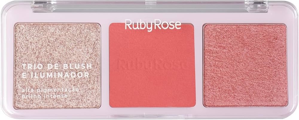 Trio Blush e Iluminador - Ruby Rose