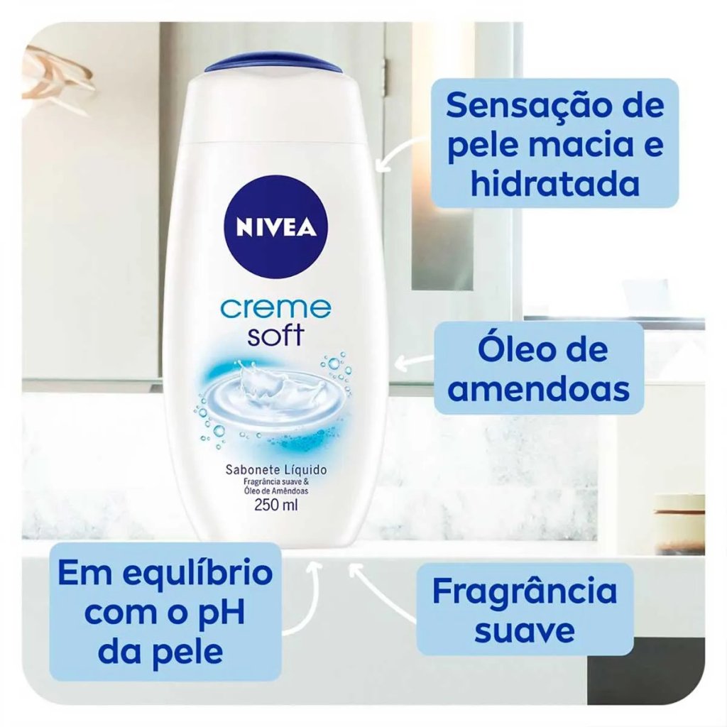 Sabonete Líquido Creme Soft - Nivea 