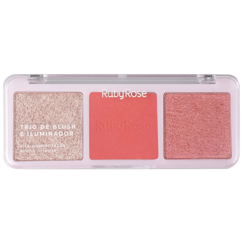 Paleta De Blush e Iluminador HL70 - Ruby Rose