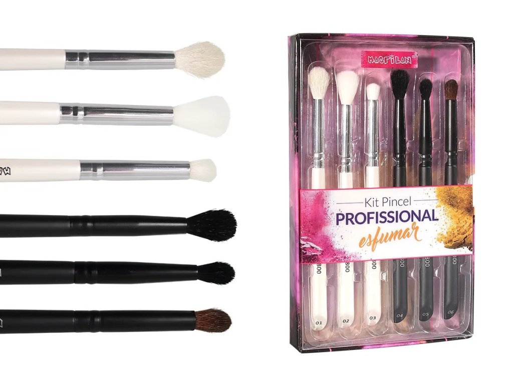 Kit De Pincéis Para Esfumar WB800 - Macrilan