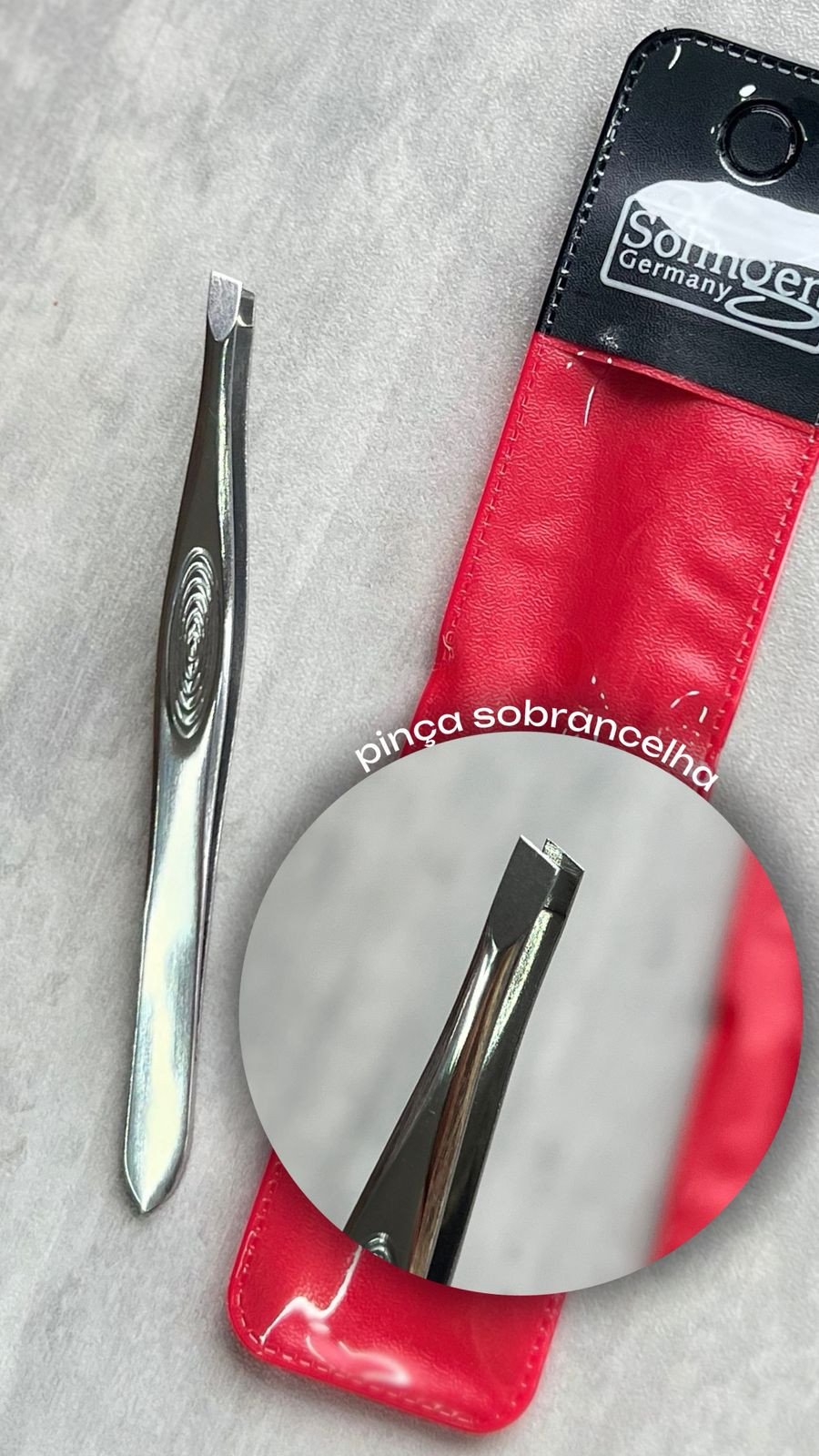 Pinça de Sobrancelhas Chanfrada - Solingen