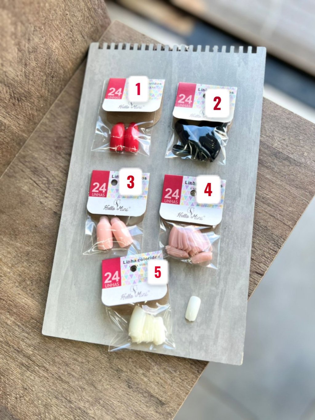 Unha Postiça Quadrada - Hello Mini 