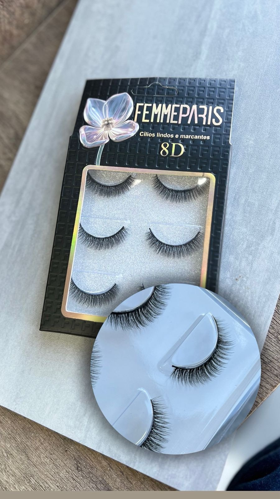 Cílios Postiço 8D F001 - Femme Paris 