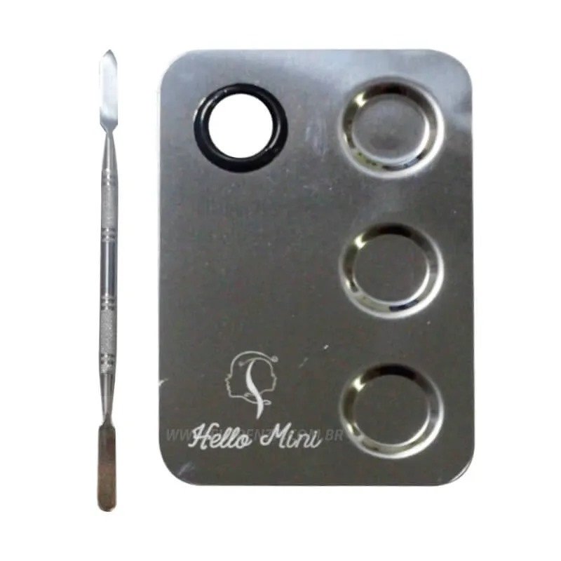 Placa Para Misturar Produtos + Espátula - Hello Mini 