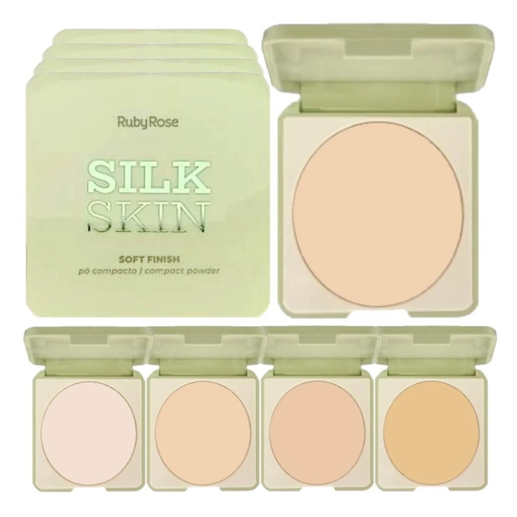 Pó Compacto Silk Skin - Ruby Rose