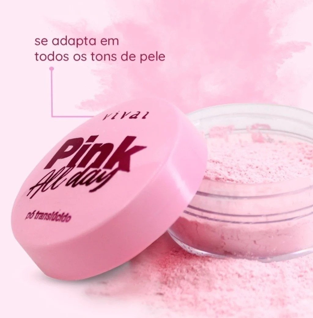 Pó Solto Tranlúcido Pink All Day - Vivai
