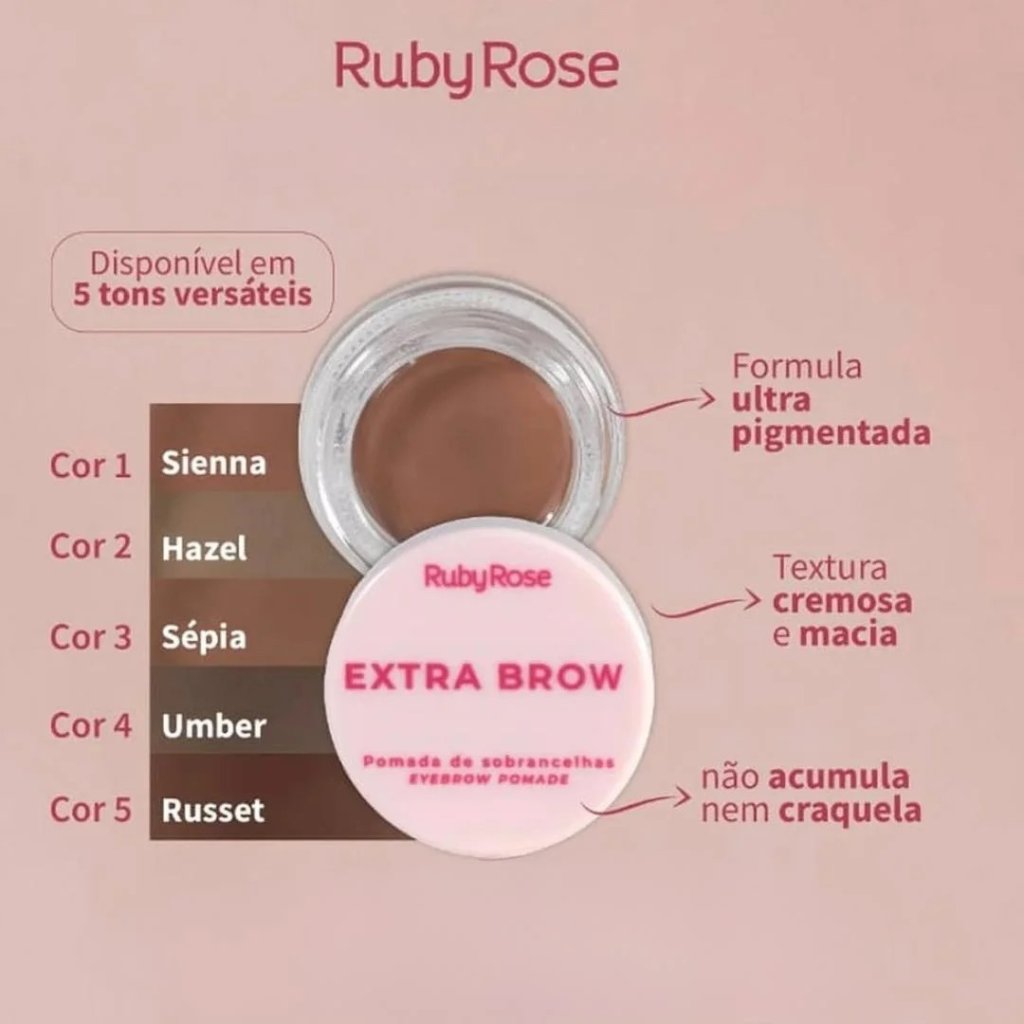 Pomada Para Sobrancelhas Extra Brow - Ruby Rose