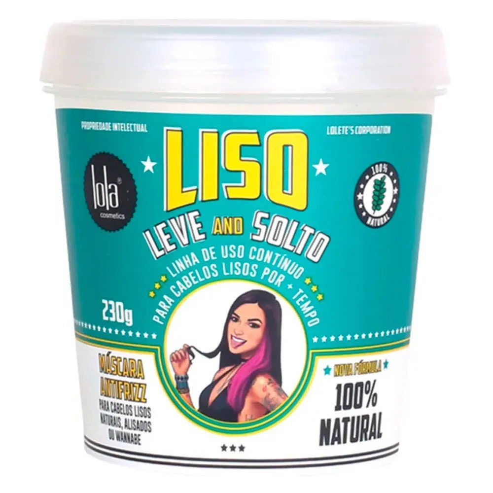 Máscara Capilar Liso, Leve and Solto 230G - Lola