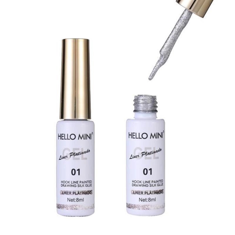 Liner Gel Platinado Cor 01 - Hello Mini 