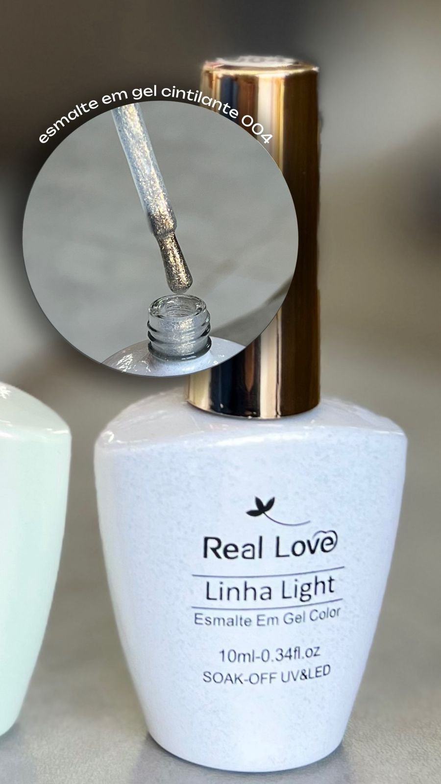 Esmalte em Gel Cintilante 004 - Real Love 