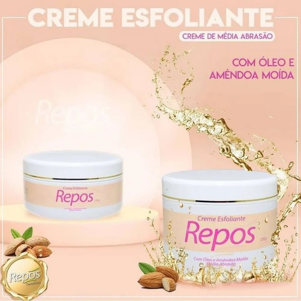 Esfoliante Corporal Amêndoas Moídas 250G - Repos