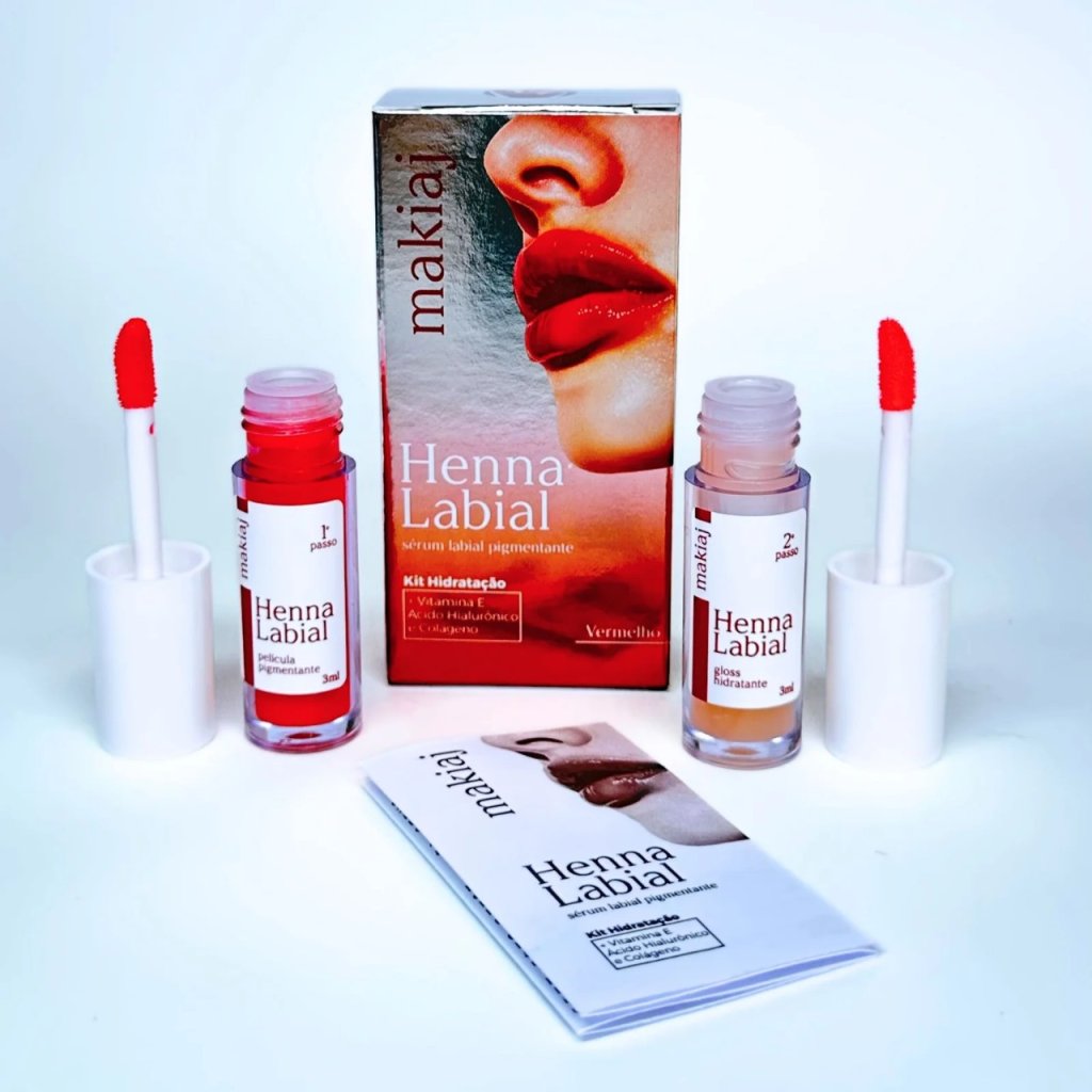 Henna Labial Vermelha - Makiaj