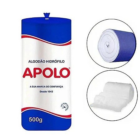 Algodão Rolo 500G - Apolo