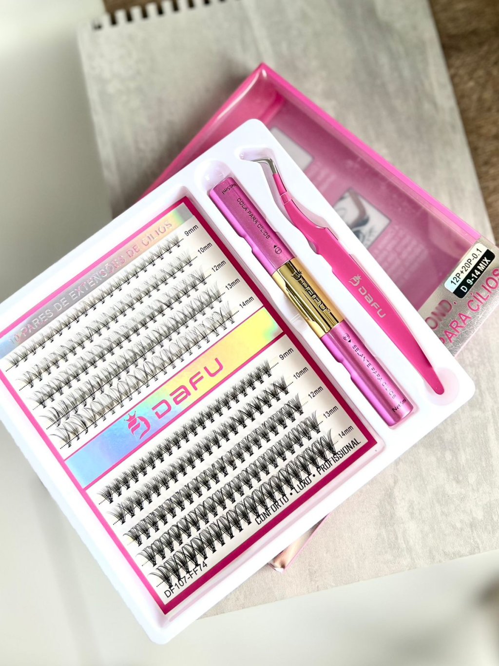Cílios Tufinho Mix 9 ao 14 12P/20P - Dafu