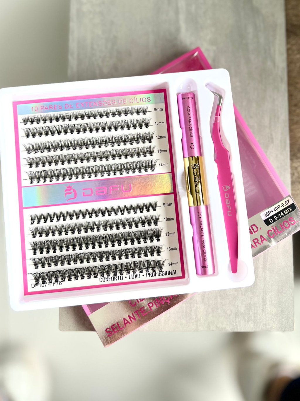 Cílios Tufinho Mix 9 ao 14 30P/40P - Dafu 