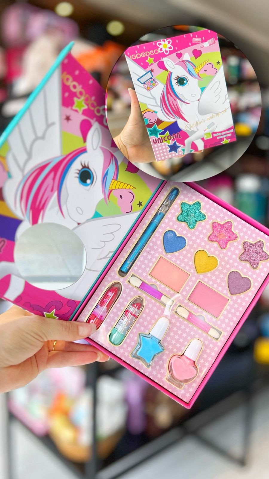 Kit Maquiagem Infantil Unicórnio 